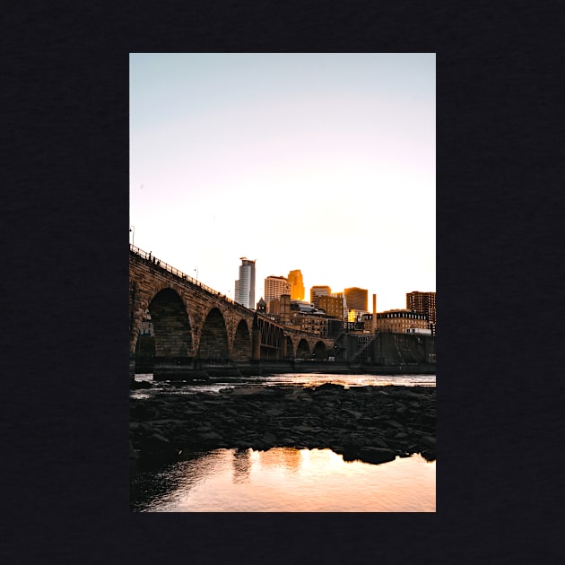 Minneapolis Minnesota Skyline Sunset by tonylonder
